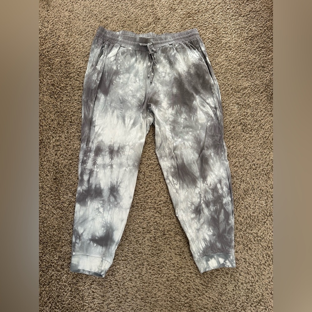 Torrid Rayon Lightweight Gray Tie Dye Joggers XL
